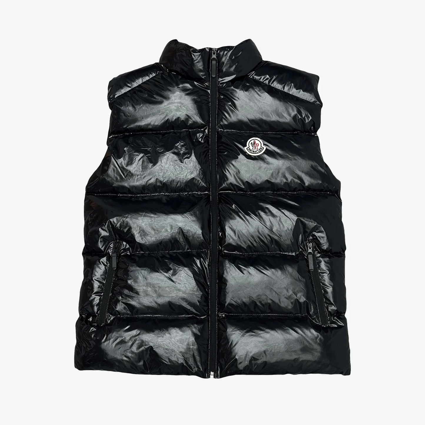 MONCLER SHINY VEST - BLACK