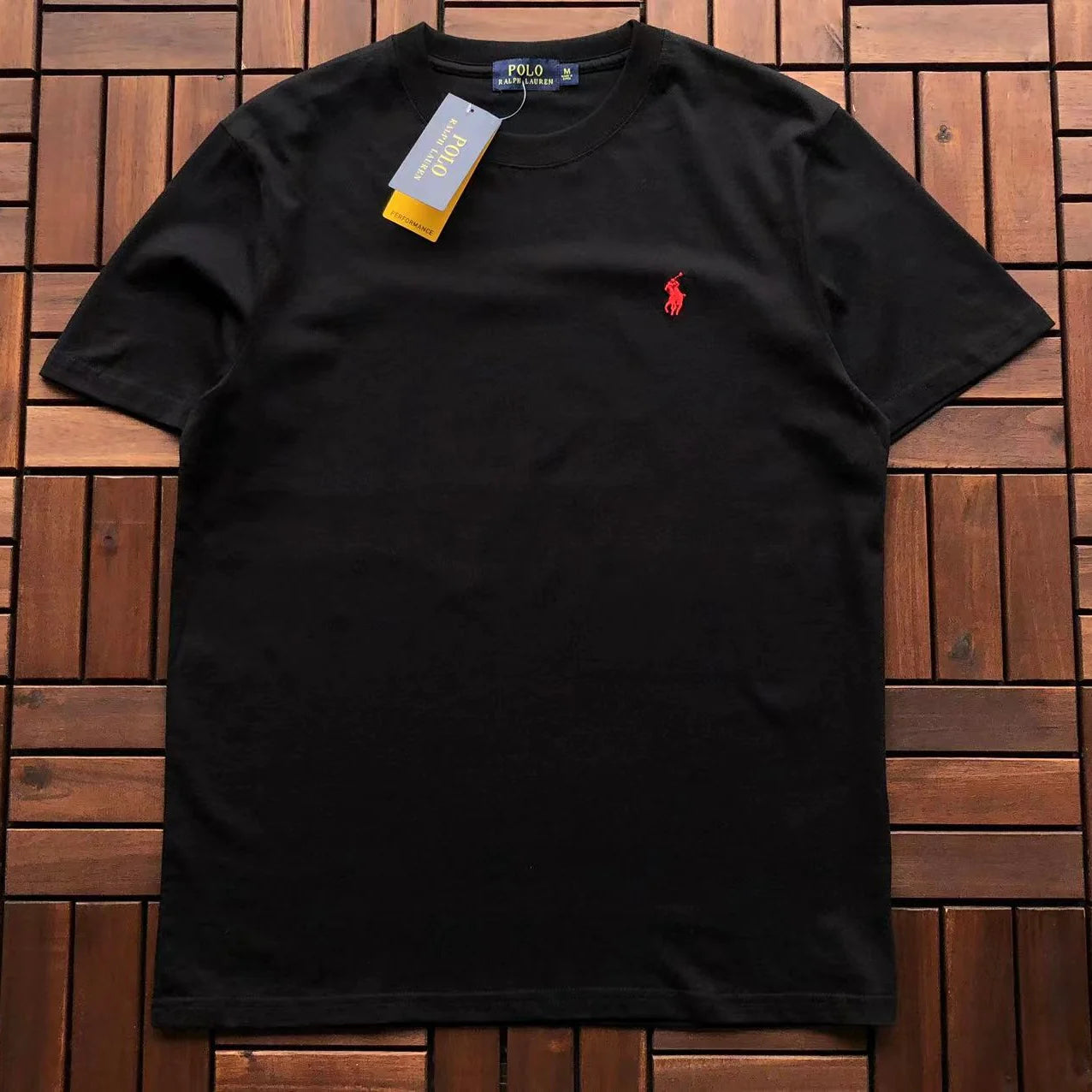 RALPH LAUREN CLASSIC BLACK TEE