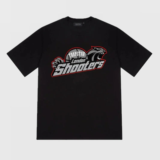 Trapstar Shooters Tee Cotton T shirt BLACK/RED