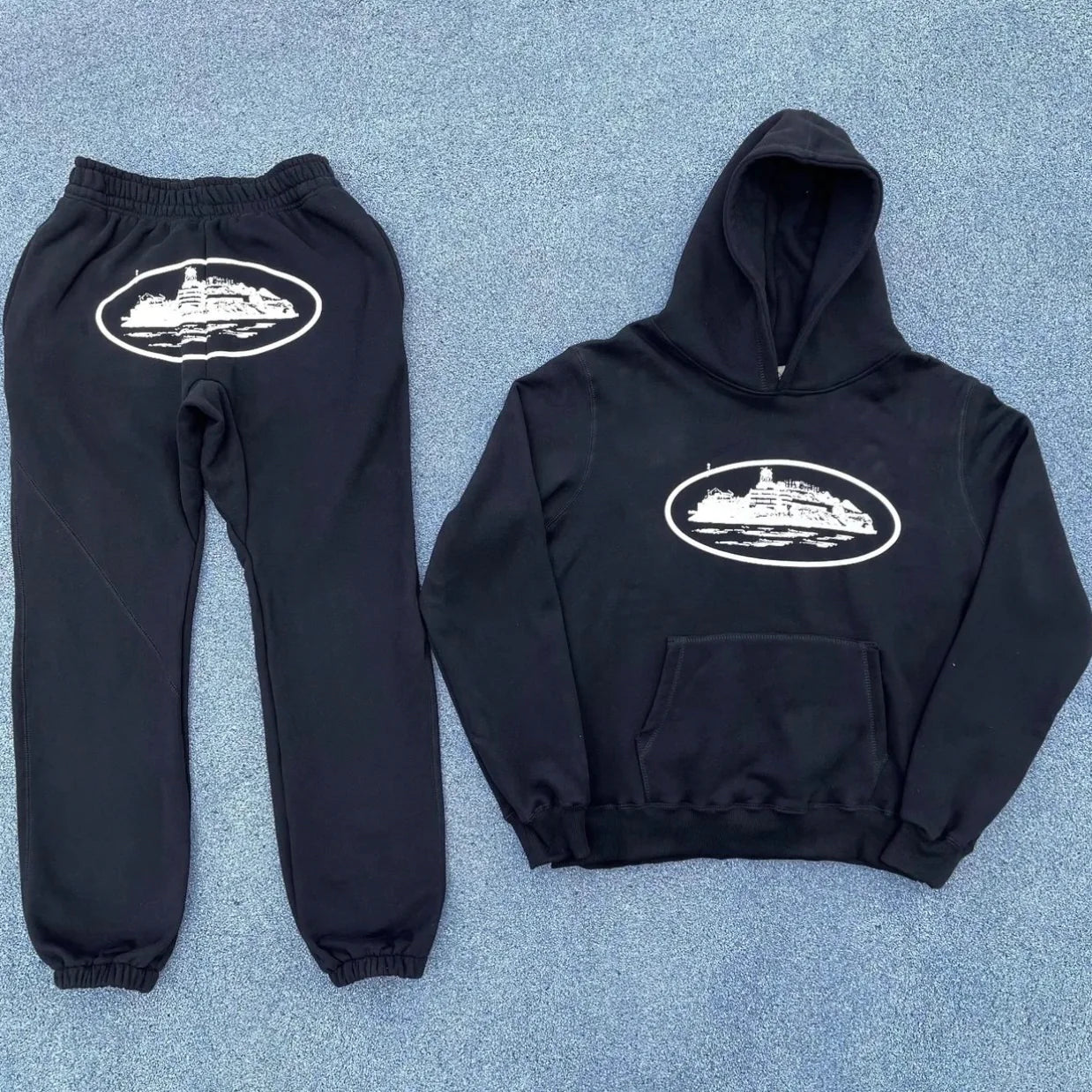 CORTEIZ OG ALCATRAZ BLACK TRACKSUIT