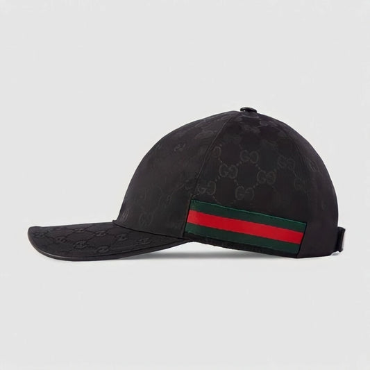 GUCCI BASEBALL BLACK STRIPED HAT