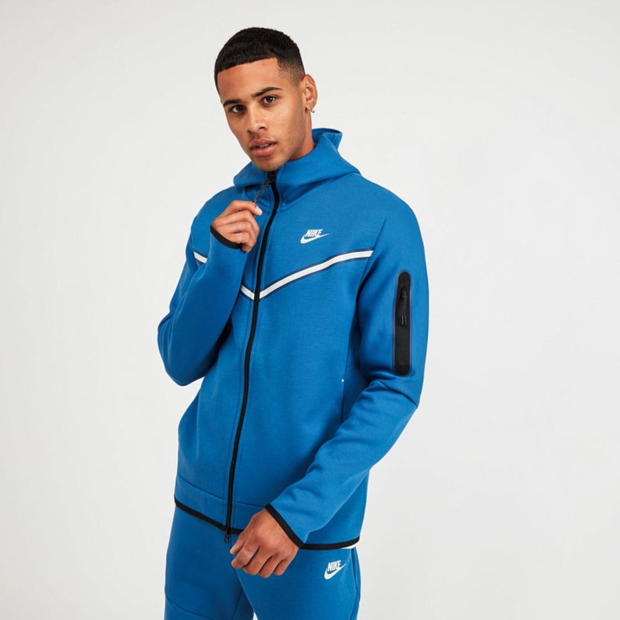 Nike Tech Fleece Full Zip Hoodie Blue