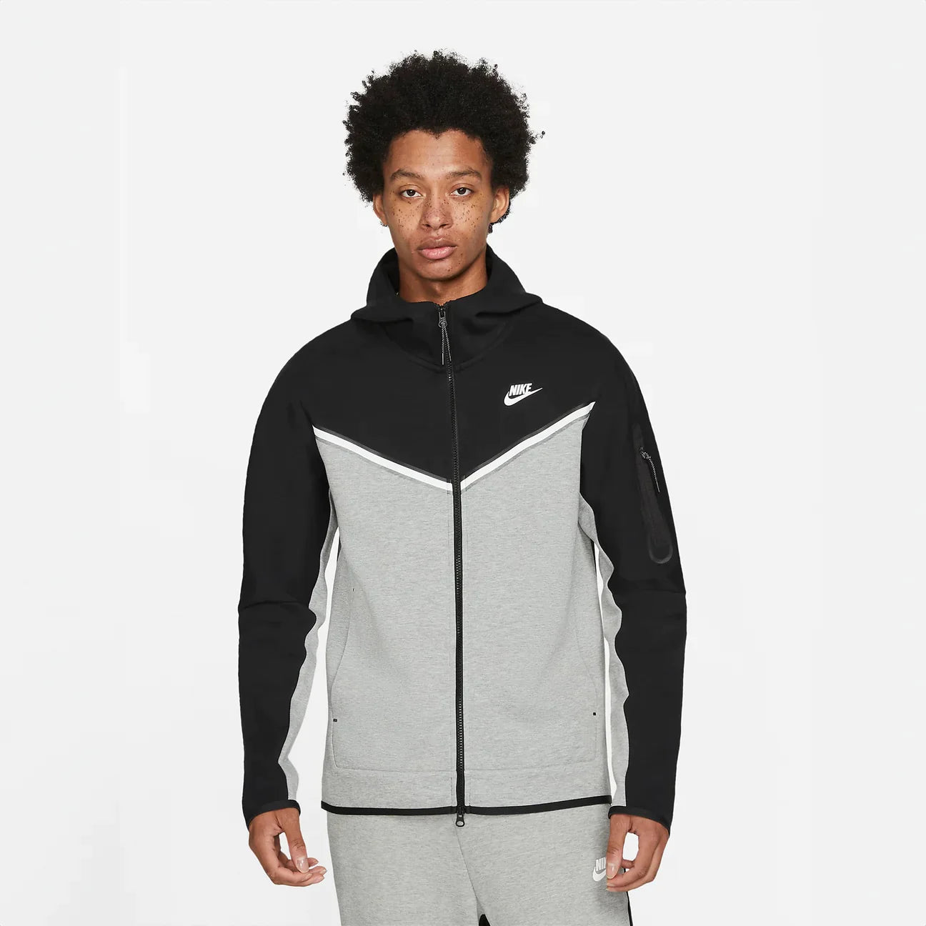 Nike tech fleece Hoodie Grey/Black