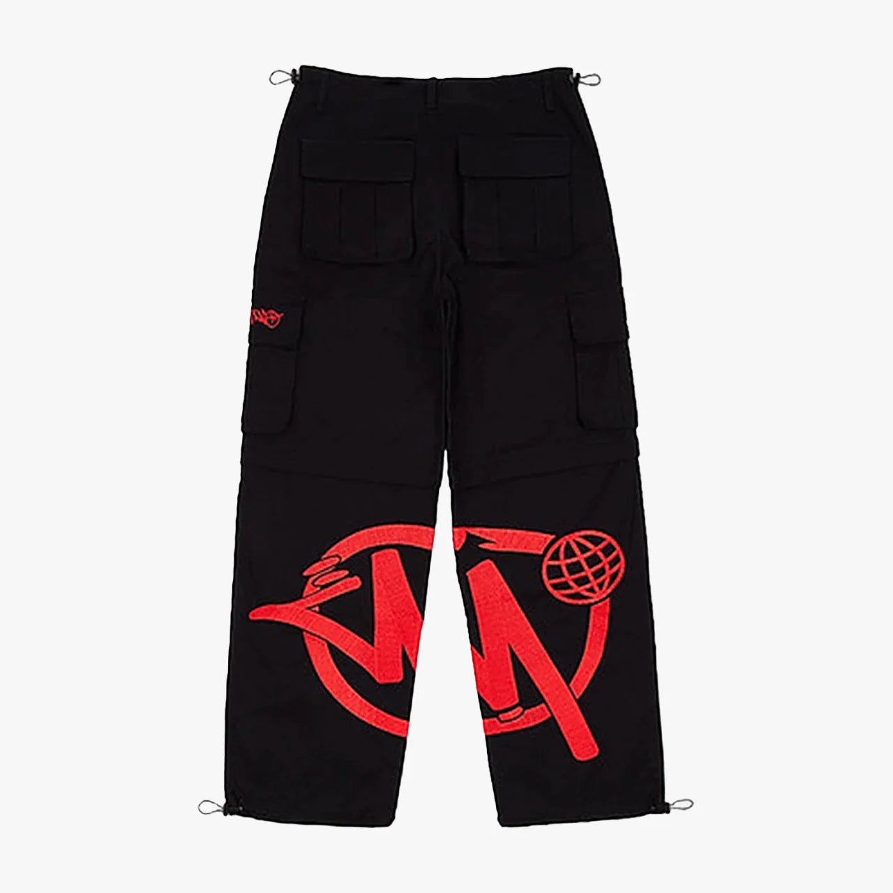 MINUS TWO BLACK GRAFF CARGOS (RED LOGO)