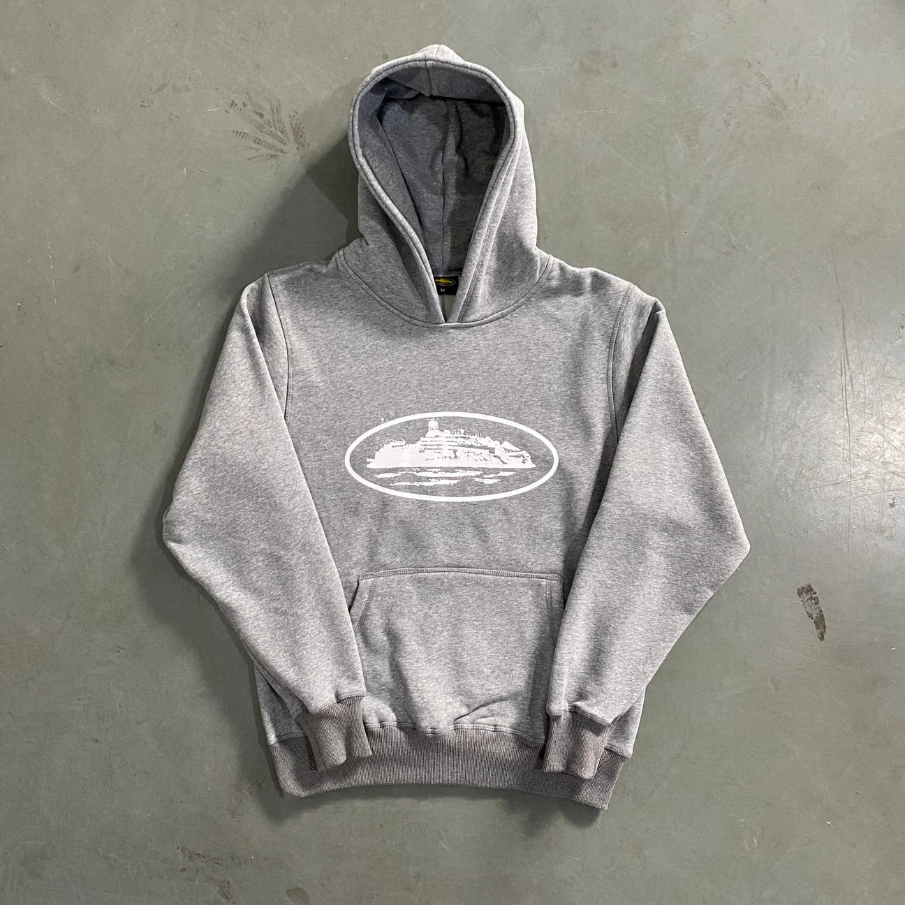 CORTEIZ OG ALCATRAZ HOODIE GREY