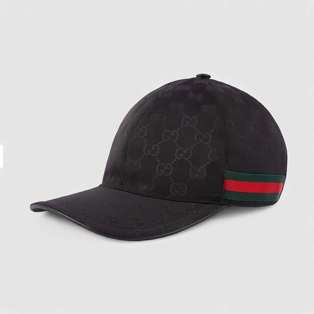 GUCCI BASEBALL BLACK STRIPED HAT