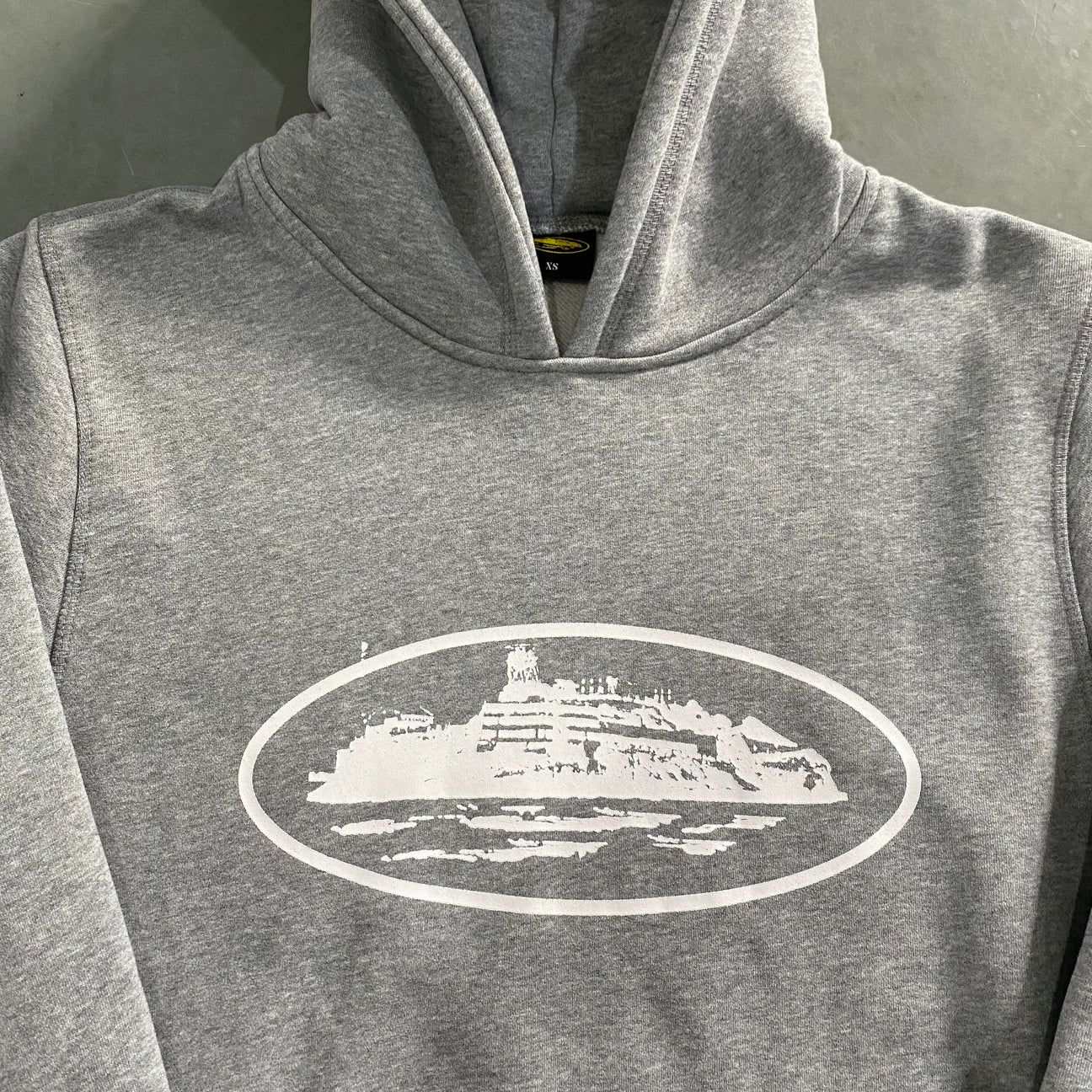 CORTEIZ OG ALCATRAZ HOODIE GREY