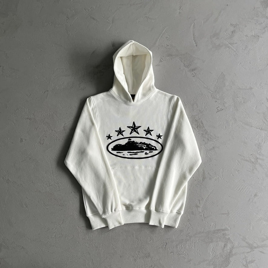 CORTEIZ 5th ANNIVERSARY HOODIE/ WHITE