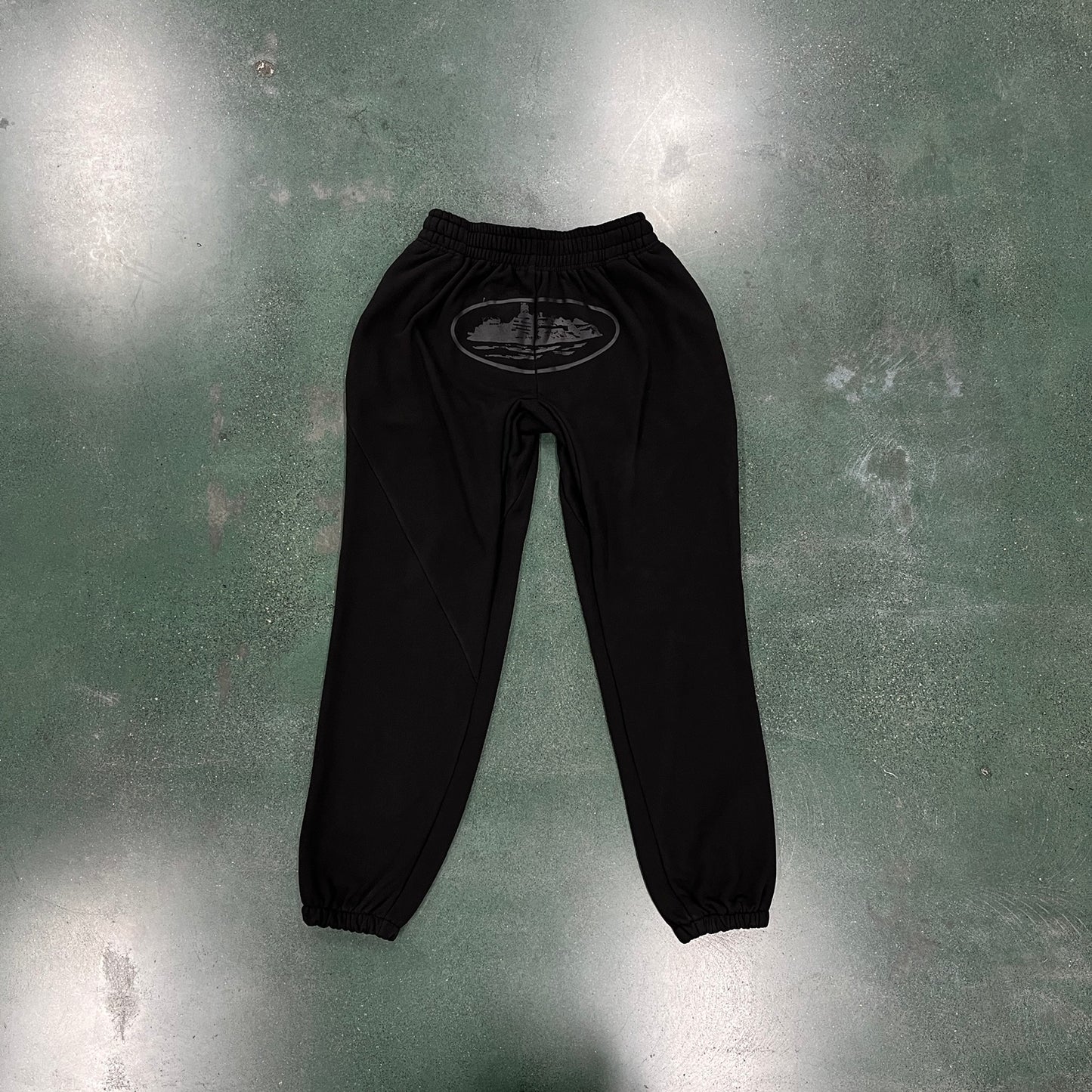 CORTEIZ TRIPLE BLACK ALCATRAZ LOGO TRACKSUIT