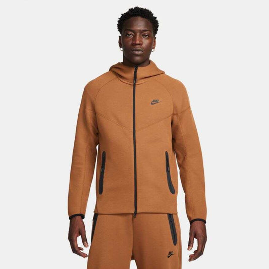 NIKE NSW TECH FLEECE WINDRUNNER TRACKSUIT - BROWN