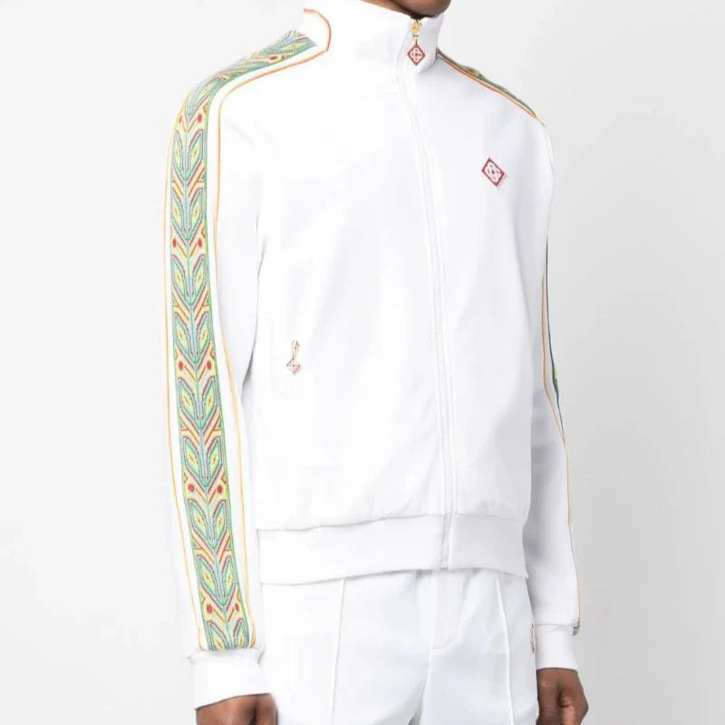 CASABLANCA LAUREL PANELLED TRACKSUIT - WHITE