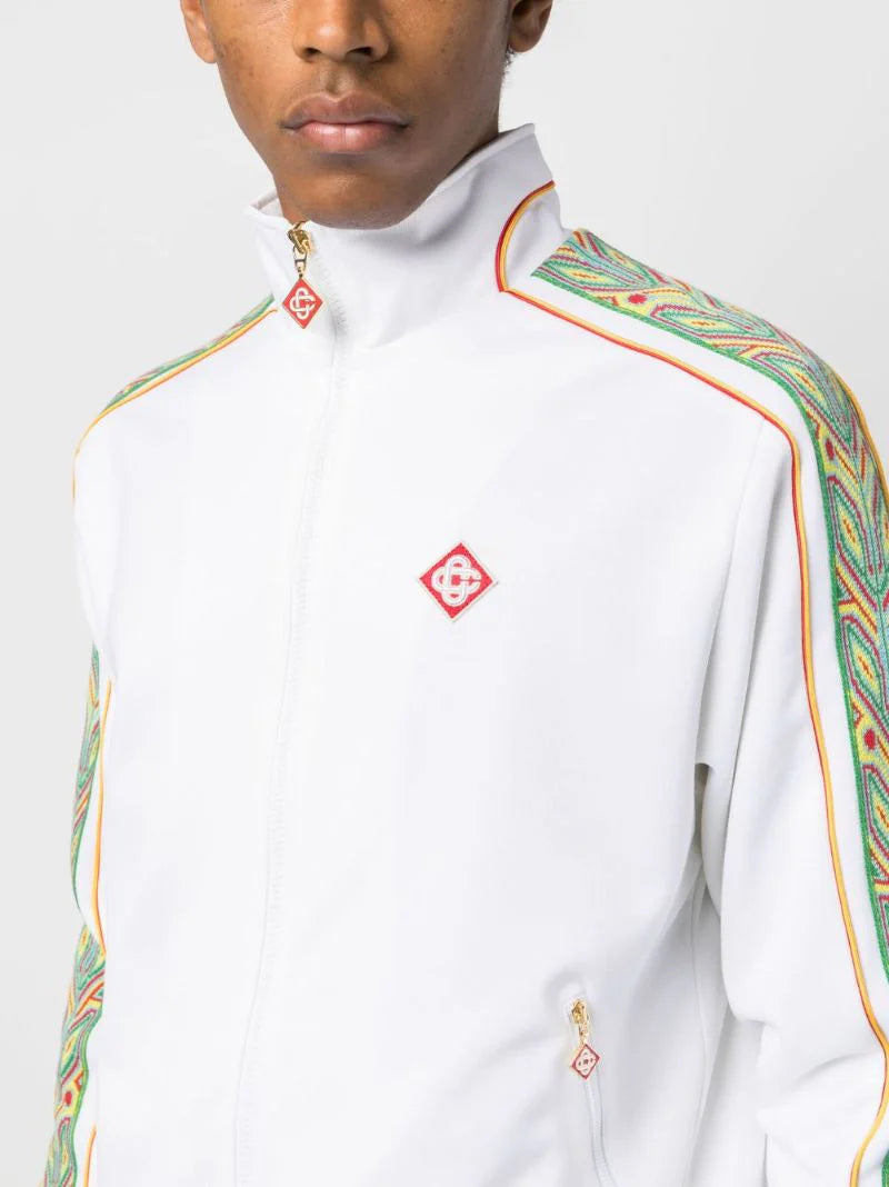 CASABLANCA LAUREL PANELLED TRACKSUIT - WHITE