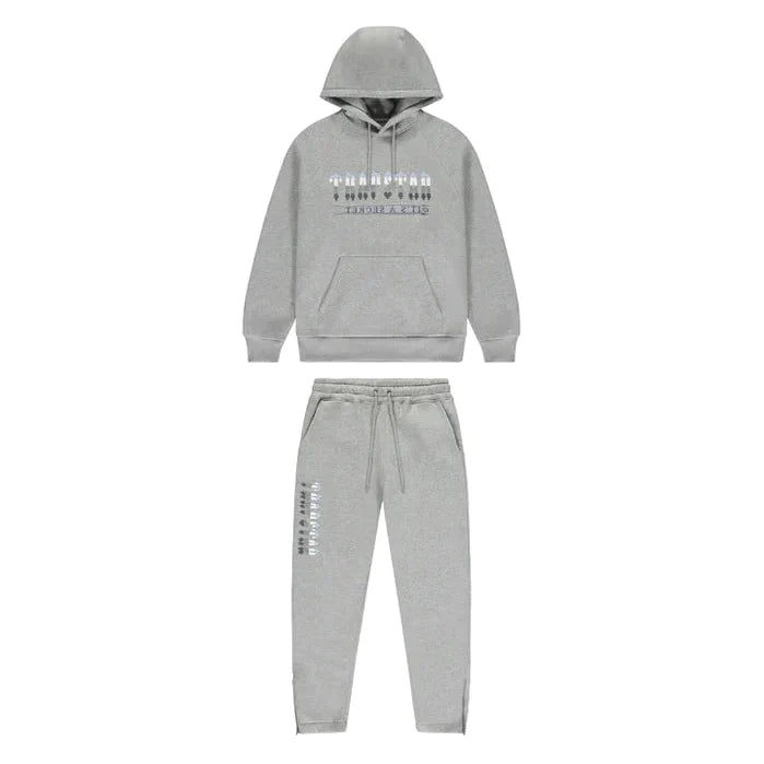 Trapstar Chenille Decoded 2.0 Grey Ice Blue Tracksuit