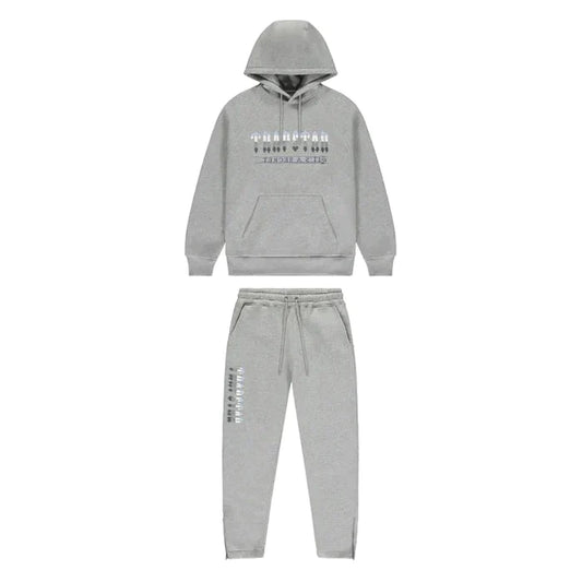 Trapstar Chenille Decoded 2.0 Grey Ice Blue Tracksuit