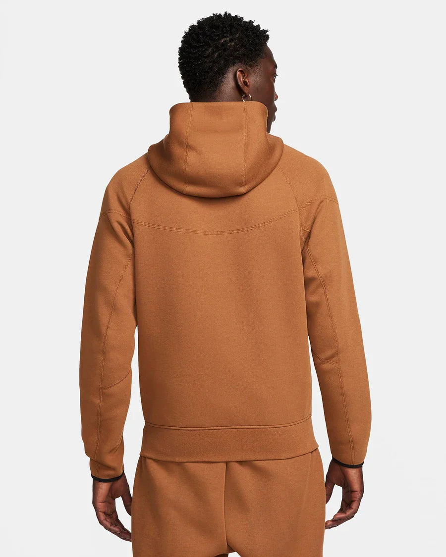 NIKE NSW TECH FLEECE WINDRUNNER TRACKSUIT - BROWN