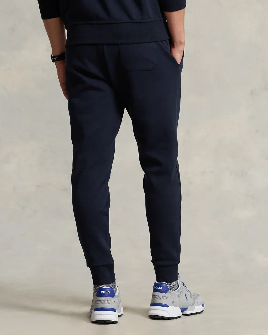 POLO RALPH LAUREN DOUBLE-KNIT FULL-ZIP HOODIE TRACKSUIT - NAVY BLUE