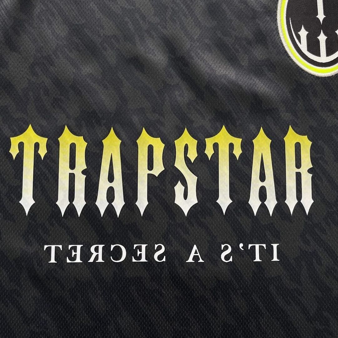 TRAPSTAR T FOOTBALL JERSEY BLACK LIME