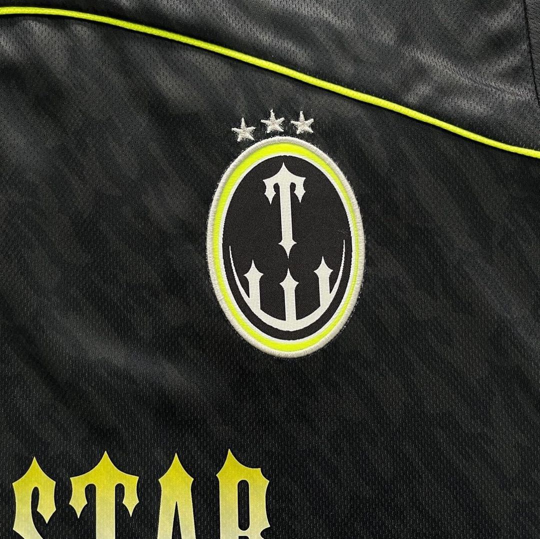 TRAPSTAR T FOOTBALL JERSEY BLACK LIME