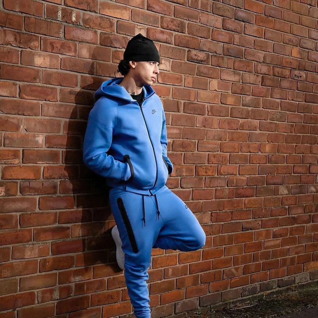 NIKE NEW SZN TECH FLEECE JACKET - GAME ROYAL BLUE