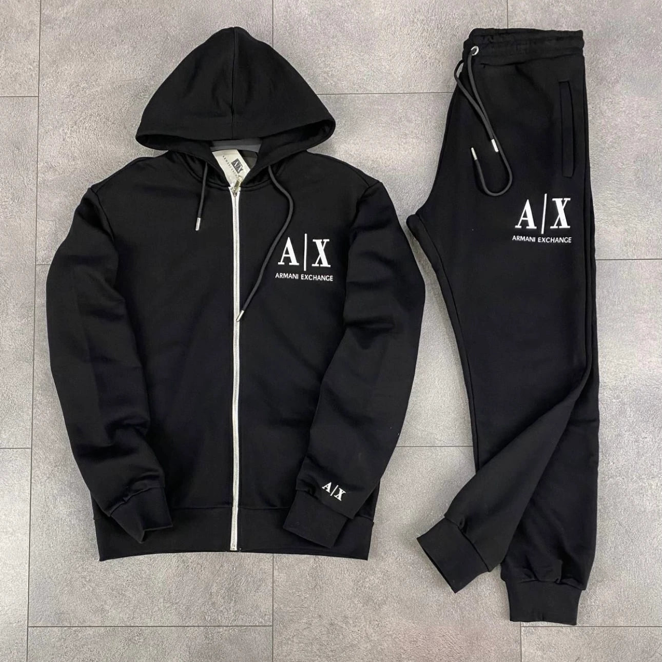 AX LOGO PREMIUM BLACK TRACKSUIT