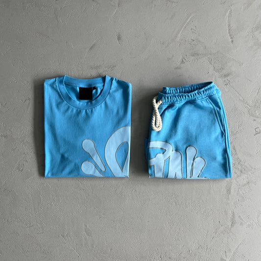 SYNAWORLD ENSEMBLE SHORT TSHIRT SET – BLUE