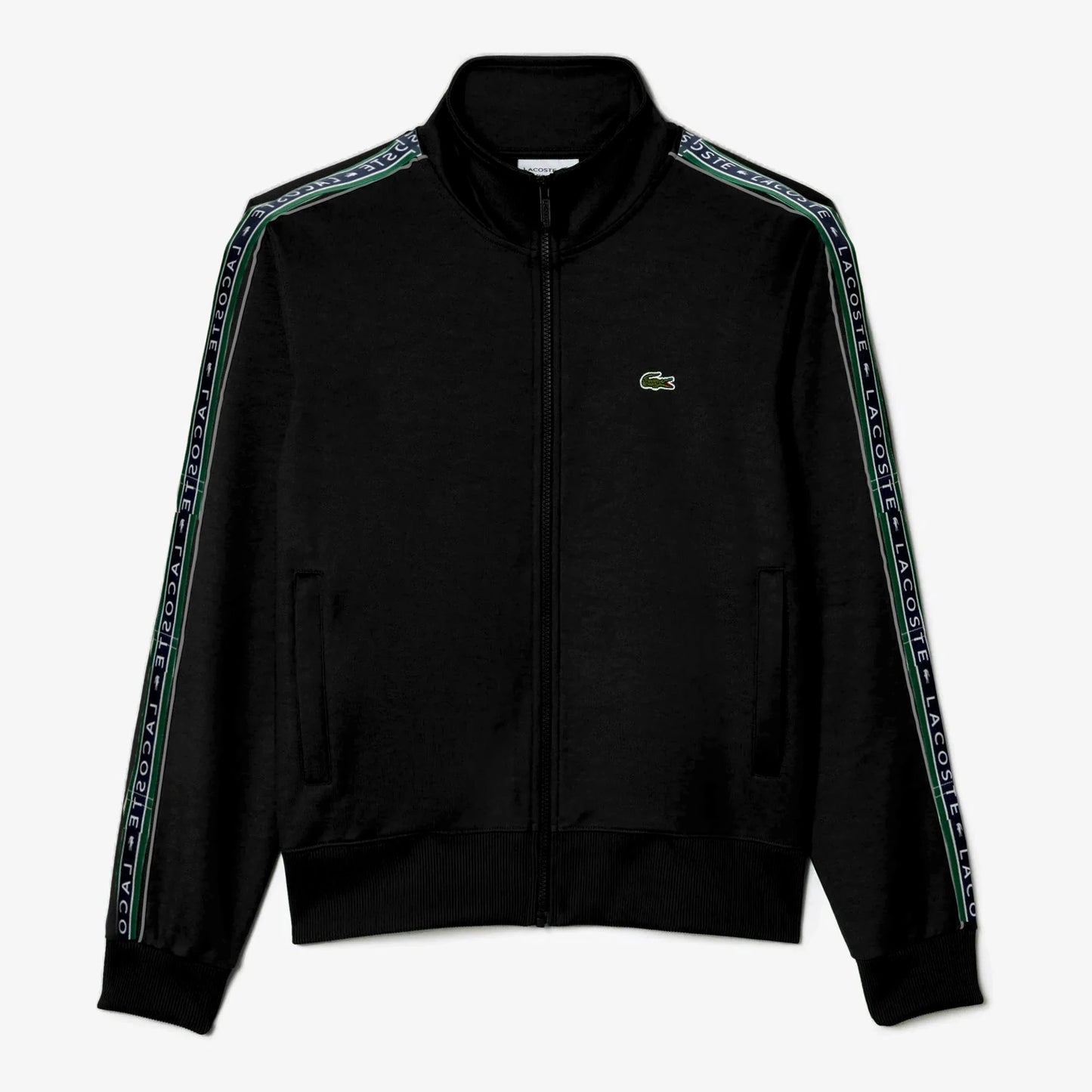 LACOSTE CLASSIC FIT STRIPPED TRACKSUIT - GREEN STRIPE