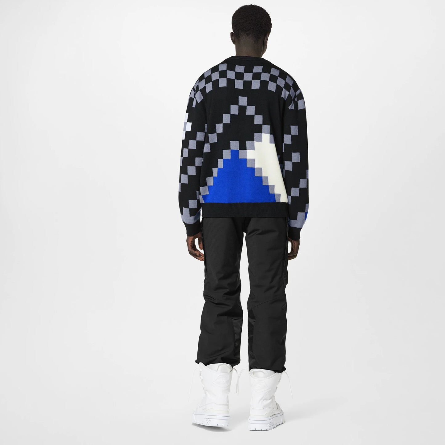 LOUIS VUITTON LV FAIR ISLE MACRO KNITWEAR SWEATER