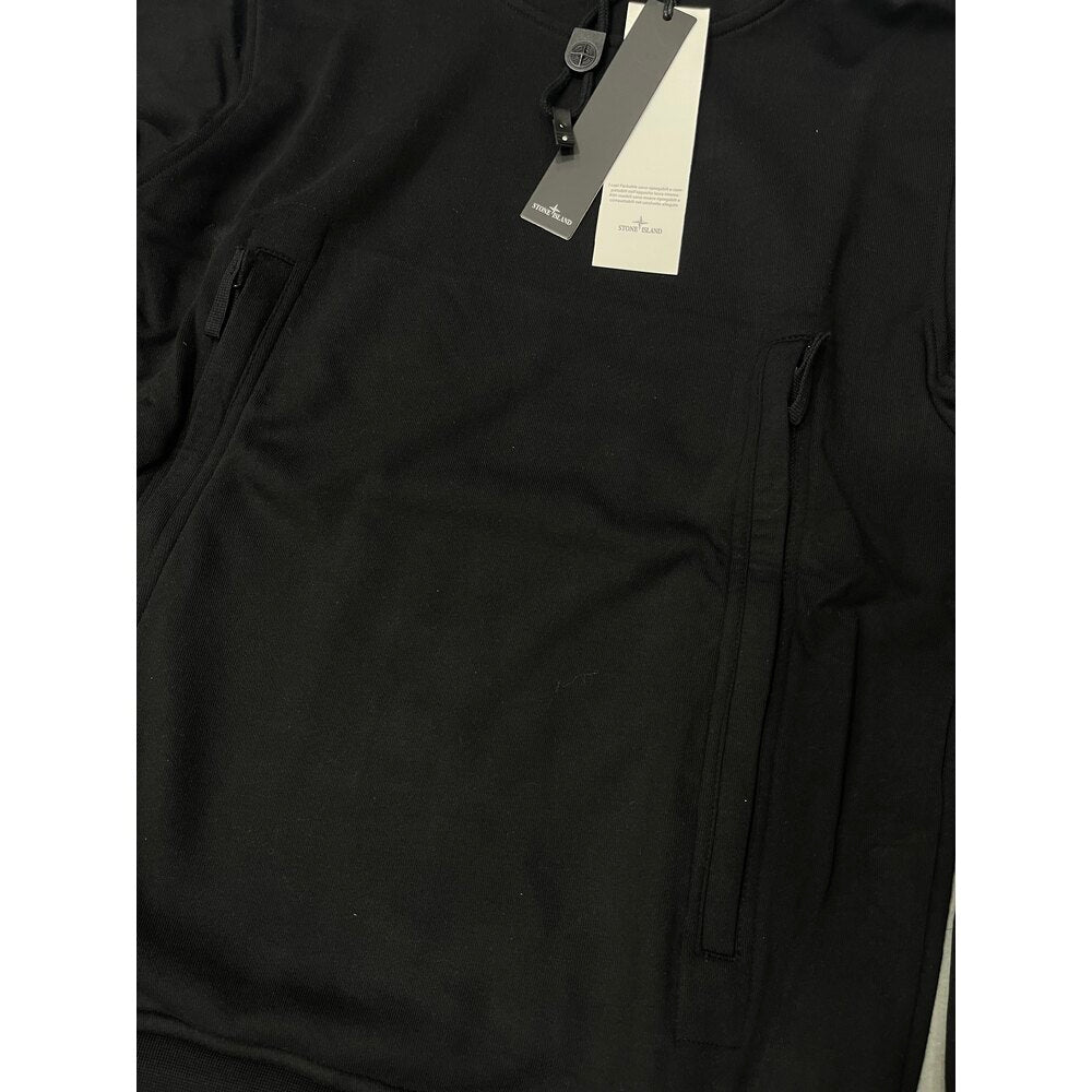 STONE ISLAND HOODIE - BLACK