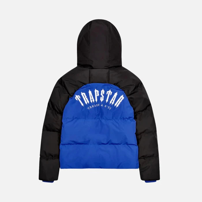 TRAPSTAR IRONGATE ARCH PUFFER JACKET (FW23) - BLUE/BLACK