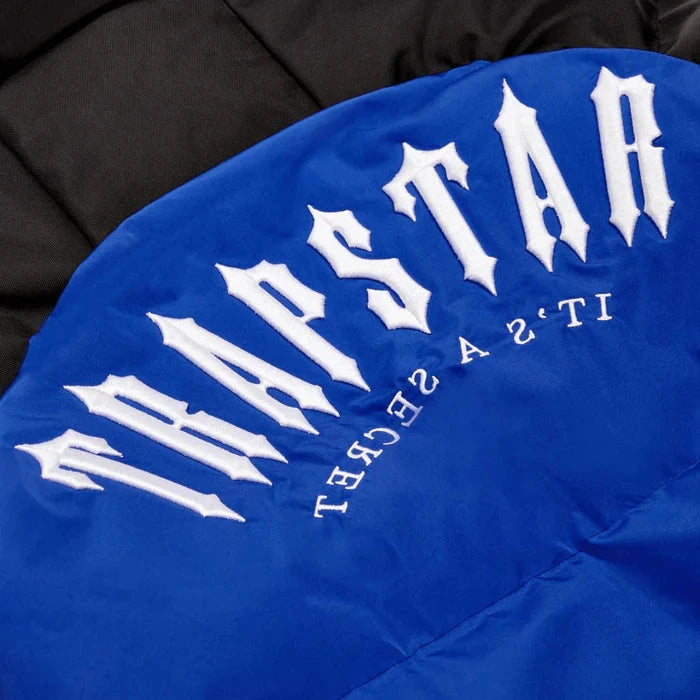 TRAPSTAR IRONGATE ARCH PUFFER JACKET (FW23) - BLUE/BLACK